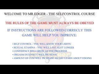 mr. edger - instructions